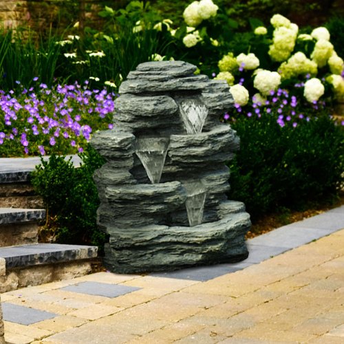 Goyard 50-0001-GYW Cascade Rock Outdoor Fountain