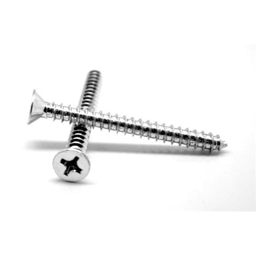 No.8-15 x 2 Phillips Flat Head Type A Sheet Metal Screw&#44; 18-8 Stainless Steel - 2000 Piece