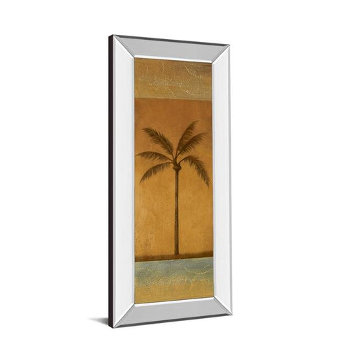 Classy Art 1230MF 18 x 42 in. Golden Palm I by Jordan Grey Mirror Framed Print Wall Art