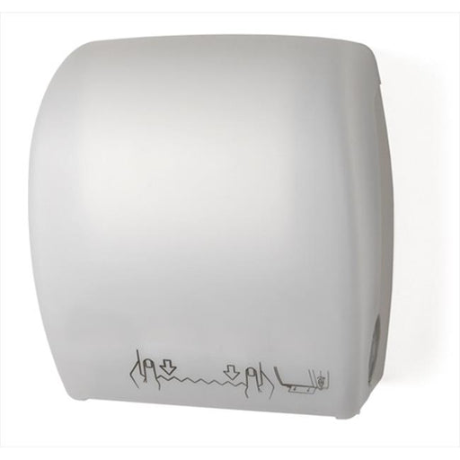 Hands Free Auto Cut Roll Towel Dispenser in White