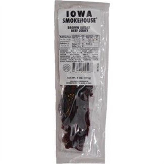 Iowa Smokehouse & Preferred Wholesale 253848 5 oz Brown Sugar Flavor Beef Jerky - Pack of 12