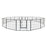 Aleko 2DK24X32-UNB 32 x 24 in. 16 Panel Heavy Duty Pet Playpen Dog Kennel Pen Exercise Cage Fence