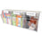 Deflecto Tilt Bin Interlocking Multi-Bin Storage Organizer, White, 1 Each (Quantity)