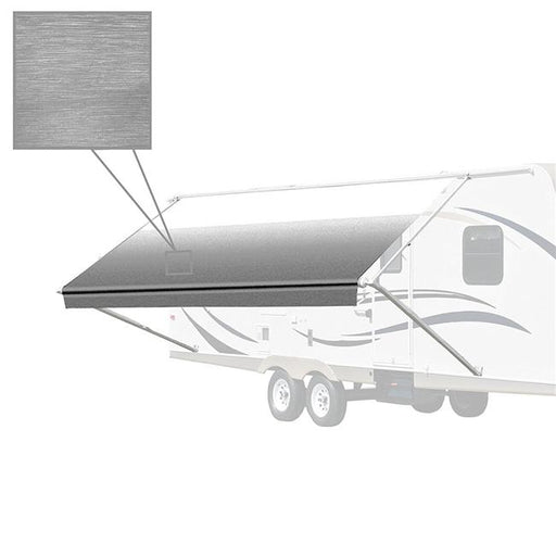Aleko RVAW12X8GREY26-UNB 12 x 8 ft. Retractable RV or Home Patio Canopy Awning&#44; Grey