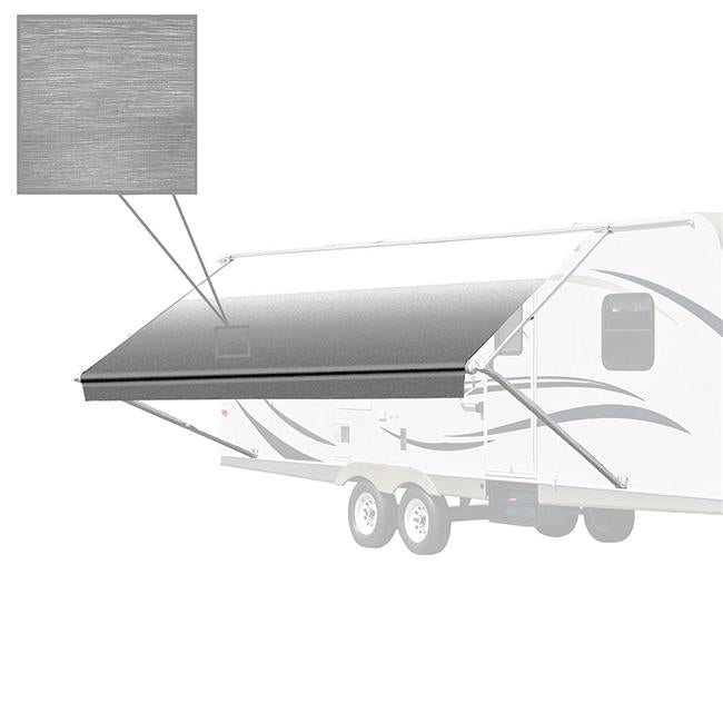 Aleko RVAW12X8GREY26-UNB 12 x 8 ft. Retractable RV or Home Patio Canopy Awning&#44; Grey