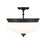 Z-Lite 721SF-MB Amon Semi Flush Mount&#44; Matte Black - 13.5 x 15 x 15 in.