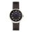 Simplify SIM7103 The 7100 Leather-Band Watch with Date&#44; Black
