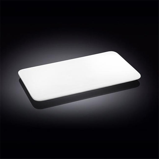Wilmax 992635 10 x 5.5 in. Flat Platter&#44; White - Pack of 24