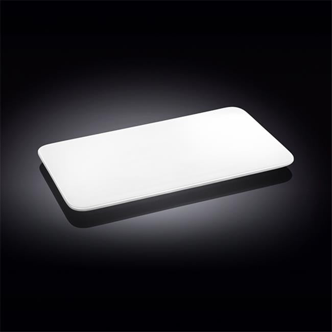 Wilmax 992635 10 x 5.5 in. Flat Platter&#44; White - Pack of 24