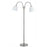 40 W X 2 Gail Metal Lamp With Goose Neck&#44; Brushed Steel Finish