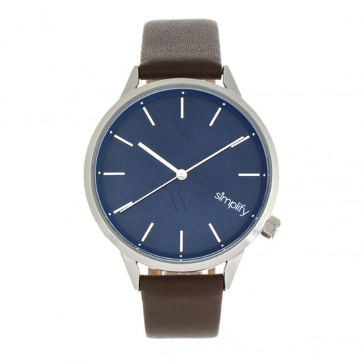 Simplify SIM6704 The 6700 Series Watch&#44; Brown & Silver