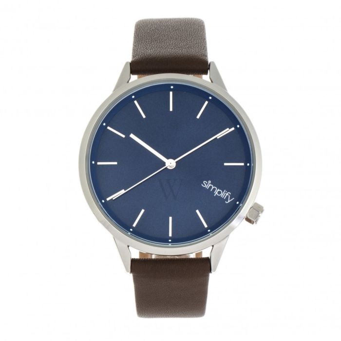 Simplify SIM6704 The 6700 Series Watch&#44; Brown & Silver