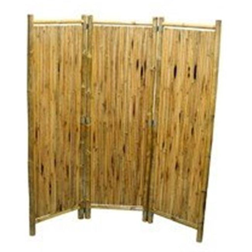 Bamboo Fifty Four 5314 3 panel screen sm round sticks 63 in. h x 60 in. w