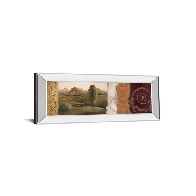 Classy Art 1095MF 18 x 42 in. Tuscan Scene II Mirror Framed Print Wall Art