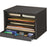 Victor Technology 4720-5 Midnight Black Desktop Organizer
