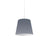 1LT Oversized Drum Pendant Small Gry Shade