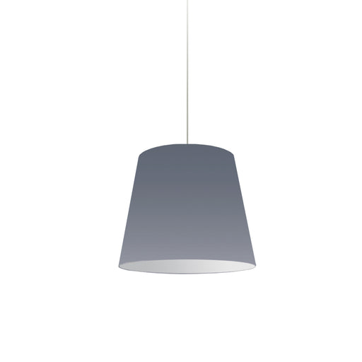 1LT Oversized Drum Pendant Small Gry Shade