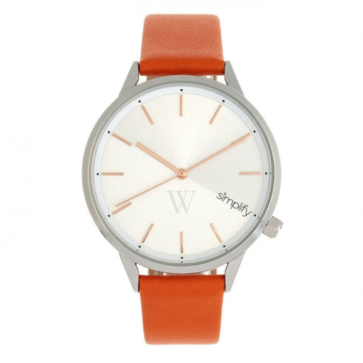 Simplify SIM6703 The 6700 Series Watch&#44; Orange & Silver