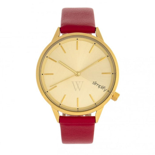 Simplify SIM6706 The 6700 Series Watch&#44; Red & Gold