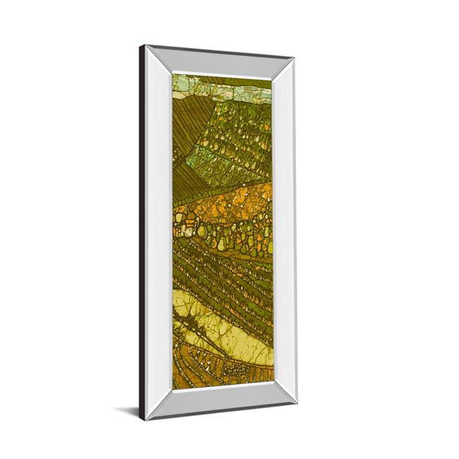 Classy Art 1767MF 18 x 42 in. Vineyard Batik II by Andrea Davis Mirror Framed Print Wall Art