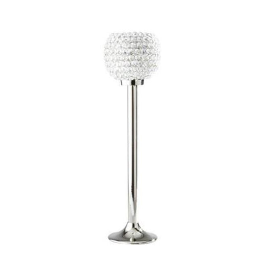 Elegance Sparkle Crystal Ball Candle Stand&#44; 25 in.