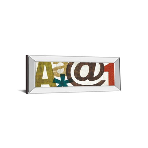 Classy Art 1438MF 18 x 42 in. Punctuated III by Micheal Mullan Mirror Framed Print Wall Art