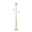 Elegant Designs LF2002-GLD 3 Light Floor Lamp with Scalloped Glass Shades&#44; Gold