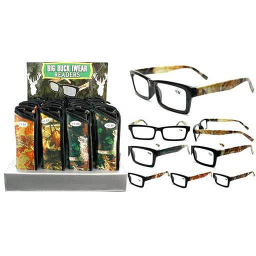 C B Enterprises BBRD Big Buck Iwear Mens Assorted Readers - 24 Per Pack