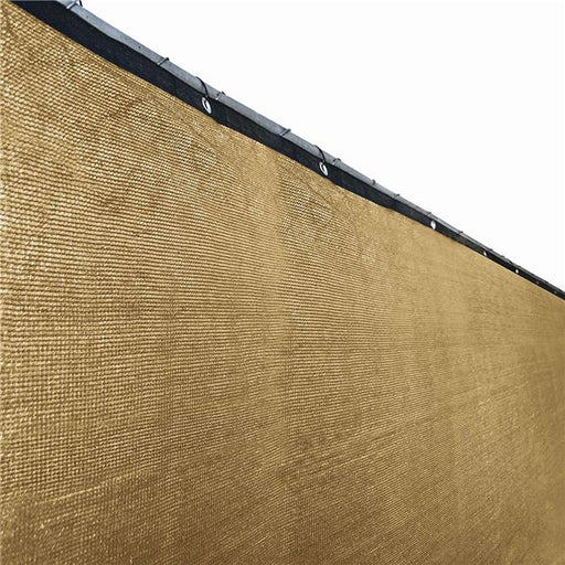 ALEKO PLK06150ABEIGE-UNB 6 x 150 ft. Aluminum Eye Fence Privacy Outdoor Backyard Beige Screen
