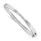 Primal Silver Sterling Silver 0.03 Cttw Diamond Crossover Bangle Bracelet