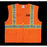 2W MS330C-2 XL Class 2 Mesh And Solid&#44; Ansi Vest - Orange&#44; Extra Large