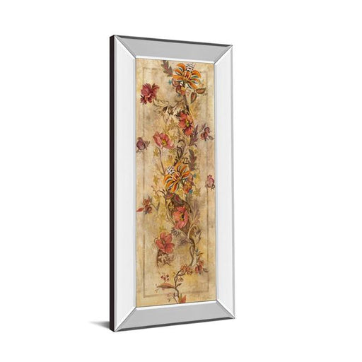 Classy Art 1363MF 18 x 42 in. Fleur Delicate I by Georgie Mirror Framed Print Wall Art