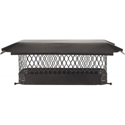 Olympia 3602638 9 x 13 in. Black Galvanized Single Flue Bolt On Cap - Pack of 4
