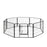 Aleko DK24x32-UNB 32 x 24 in. 8 Panel Heavy Duty Pet Playpen Dog Kennel Pen Exercise Cage Fence