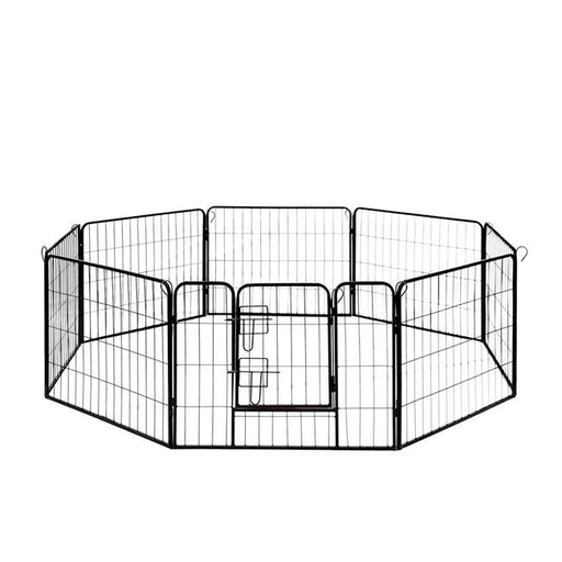 Aleko DK24x32-UNB 32 x 24 in. 8 Panel Heavy Duty Pet Playpen Dog Kennel Pen Exercise Cage Fence