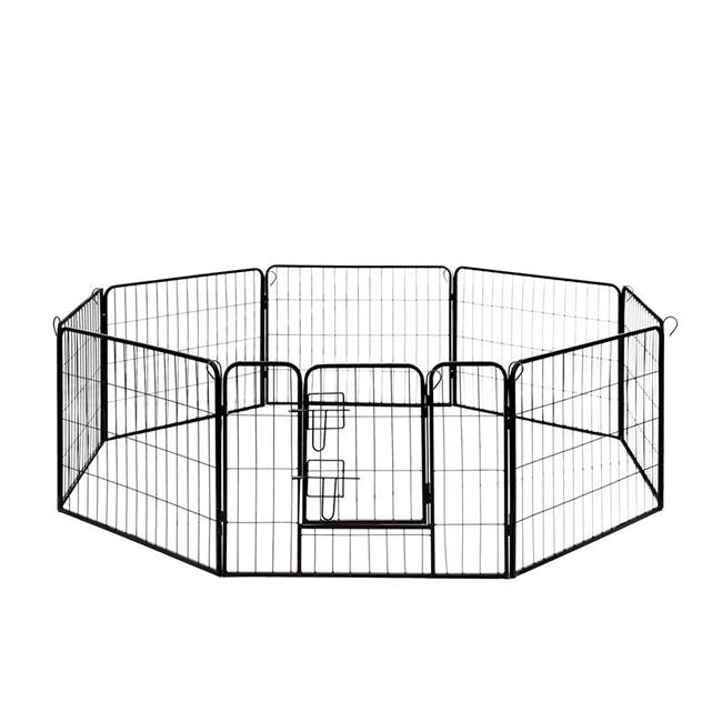 Aleko DK24x32-UNB 32 x 24 in. 8 Panel Heavy Duty Pet Playpen Dog Kennel Pen Exercise Cage Fence