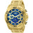 Invicta 22321 Mens Pro Diver Quartz Chronograph Blue Dial Watch with Black&#44; White & Red Bezel