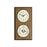 Bey-Berk International WS112 Quartz Clock &amp; Barometer on Oak Wood