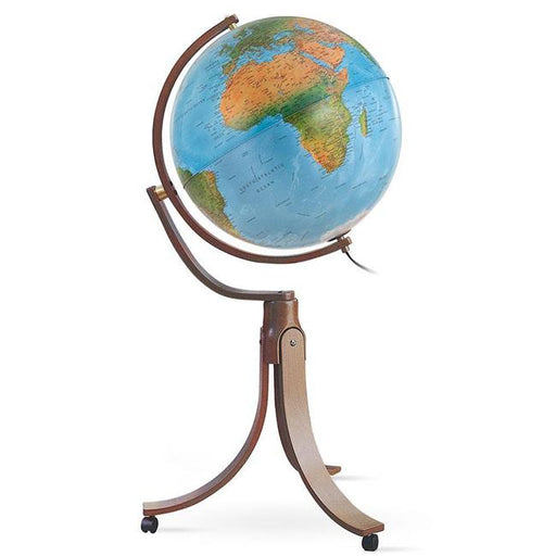 Waypoint Geographic WP61118 20 in. Dia. Wood Base Emily Globe - Blue