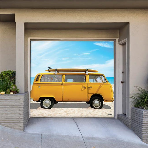 My Door Decor 285903NATR-006 7 x 8 ft. Surf Life Nature Door Mural Sign Car Garage Banner Decor&#44; Multi Color