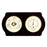 Bey-Berk International WS411 Brass Quartz Clock Barometer &amp; Thermometer with Hygrometer - Ash Wood