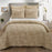 YLS Y00403 King Size Comforter Set - Amadora Cappuccino
