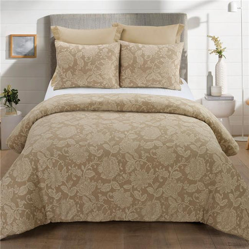 YLS Y00403 King Size Comforter Set - Amadora Cappuccino