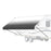 Aleko RVAWM20X8BLK11-UNB 20 x 8 ft. Retractable Motorized RV or Home Patio Canopy Awning&#44; White to Black Fade