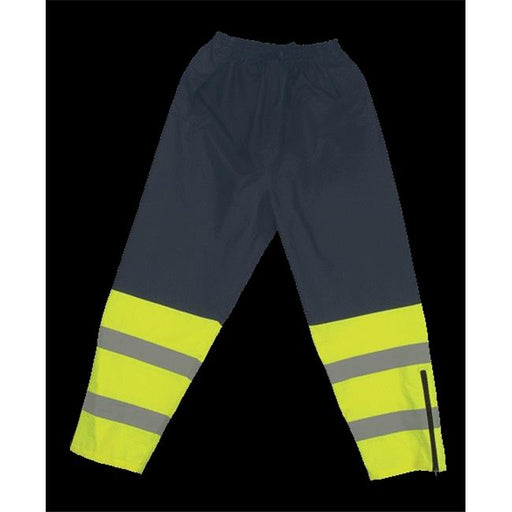 2W 737C-E 3XL Class E Waist Rain Pants - Lime & Blue&#44; 3 Extra Large