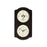 Bey-Berk International WS413 Brass Quartz Clock Barometer with Thermometer - Ash Wood