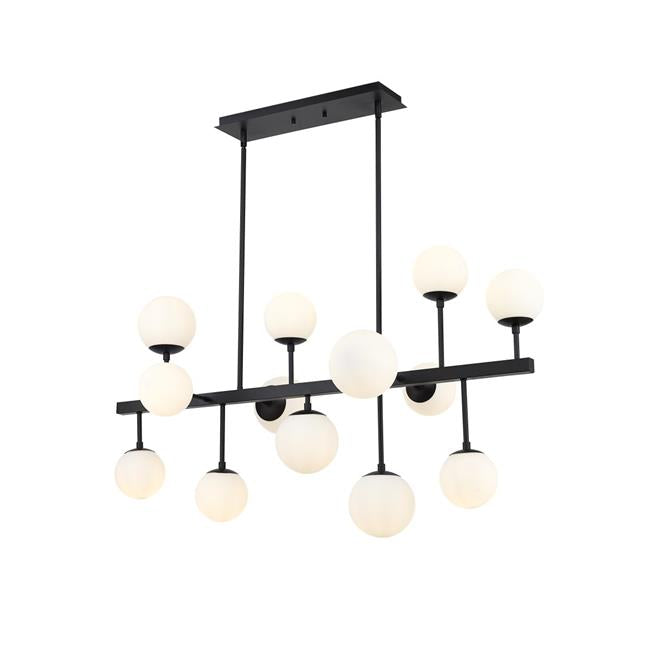 Z Lite 730-13L-MB 46 in. Midnetic 13 Light Matte Black Island & Billiard Light Ceiling Light