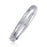 Classic Floral Carved Bangle in 14k White Gold - 6 mm - Size 7 in.