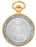 Two-Tone Hunter Case Mechanical Pocket Watch&#44; White