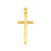 14k Yellow Gold High Polish Cross Pendant